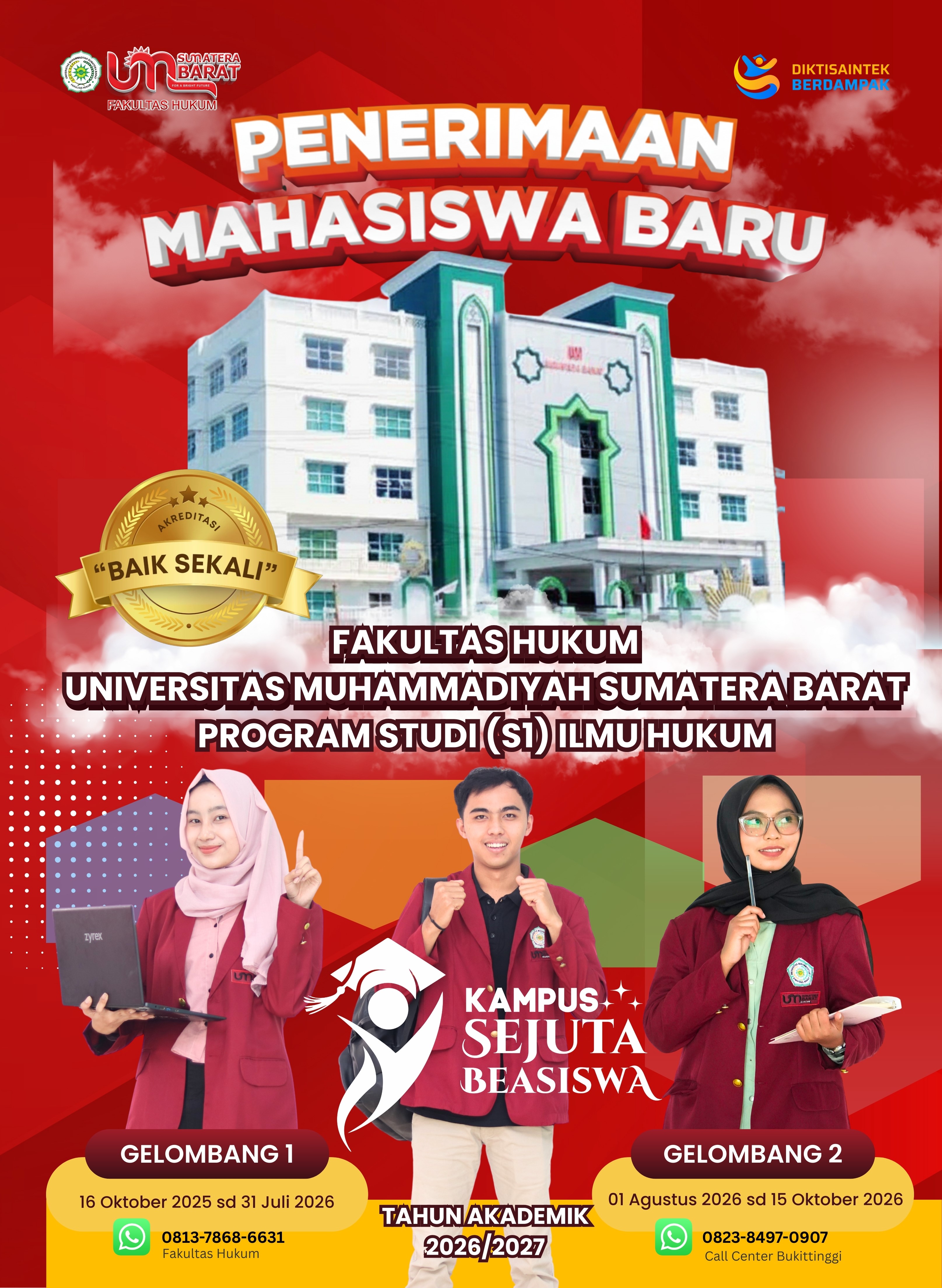 Penerimaan Mahasiswa Baru Fakultas Hukum UMSB